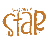 mariatypesletters star stars bright shiny Sticker