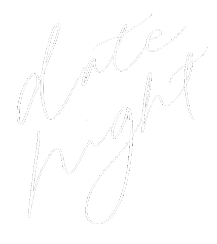Date Night Typography Sticker by Nat Fleitas