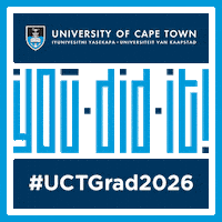 Uctgrad Sticker by University of Cape Town