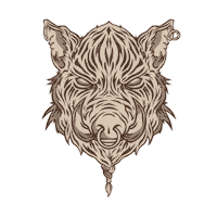 CabezonBeverage ron rum boar snort Sticker