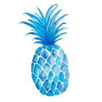 AlexaMartinDesigns beach pineapple alexa amd Sticker