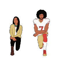 Kneel Native American Sticker by INTO ACTION