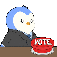 Penguin Voting Sticker by Pudgy Penguins