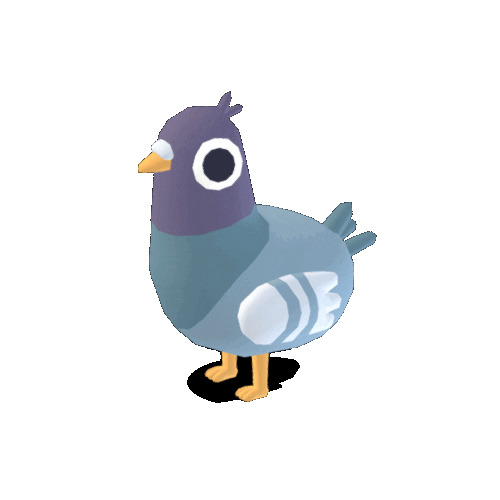 Omabu giphyupload bird series pigeon Sticker