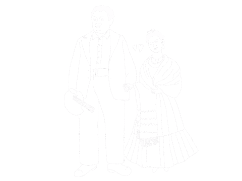 Frida Kahlo Couple Sticker