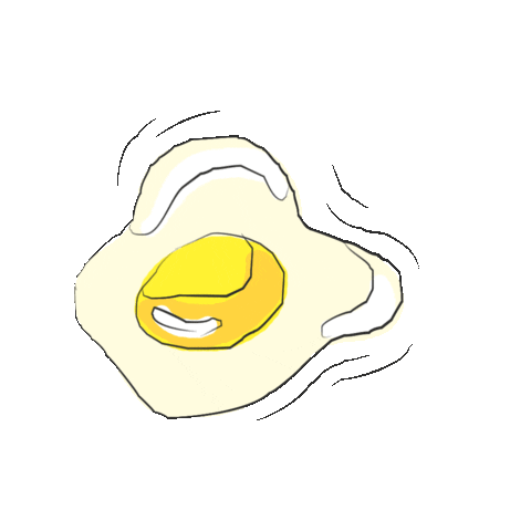 Fried Egg Eating Sticker