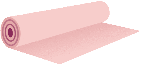 Yoga Mat Sticker by The Merrymaker Sisters