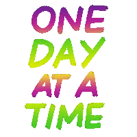 One Day At A Time Heysp Sticker by Sarah The Palmer