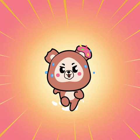 Cake Hug Attack GIF by Beraji Bears