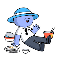 Cake Eating Sticker by Kudai