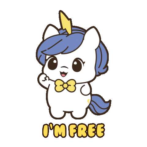 Im Free Ready To Go Sticker by Brave Unicorn