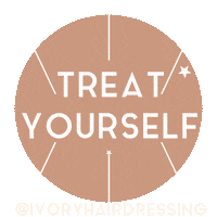 ivoryhairdressing beauty hair treat treat yourself Sticker