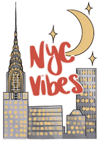 New York City Nyc Sticker by Monica Yates Health