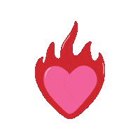 atelier_joone heart boss flame flames Sticker