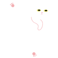 Cat Sticker by Donna Dolce