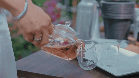 nightjasmine giphyupload tea pour pouring tea GIF