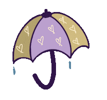April Showers Hearts Sticker by James Madison University