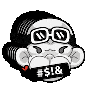 Angry Motus Sticker by Zhot Shop