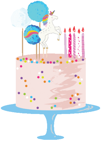 Birthday Unicorn Sticker by Loome