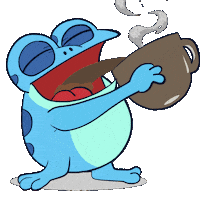 Coffee Lover Sticker by Croakey