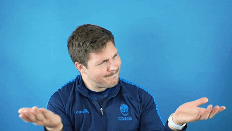 Sixways Shrug GIF by Worcester Warriors
