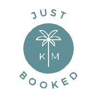 KMtrvlDesigns travel honeymoon booked justbooked Sticker