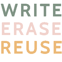 Write Erase Sticker by Organising Life Beautifully