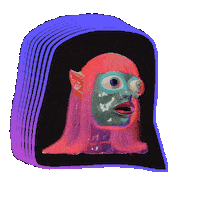Trick Or Treat Wow Sticker by Paula Morales