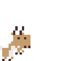 Pixel Leaping Sticker