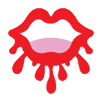 Mouth Drool Sticker by DOODAD+FANDANGO