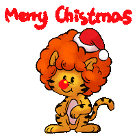 Merry Christmas Cat Sticker