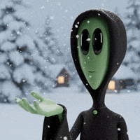 First Snow GIF by Lonely Aliens