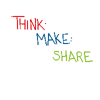 Share Think Sticker by ViNN:Lab