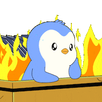 Nervous Uh Oh Sticker by Pudgy Penguins