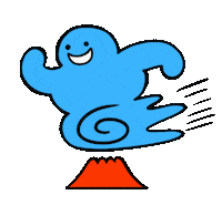 kagospo running run go enjoy Sticker