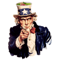 america sam Sticker by bowl genova