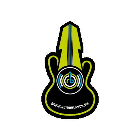Rock Guitar Sticker by Ruido Blanco FM