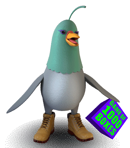 Game Show Birds Sticker by Game of 1000 Boxes