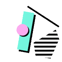 80S Geometry Sticker