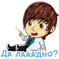 Radleu art science drawing boy Sticker