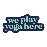 nandayogafw fun play yoga child Sticker