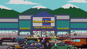 walking parking lot GIF by South Park 