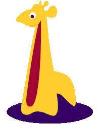 Giraffe Nikl Sticker