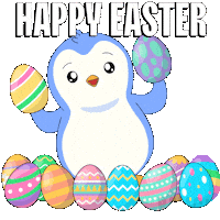 Easter Eggs Penguin Sticker by Pudgy Penguins