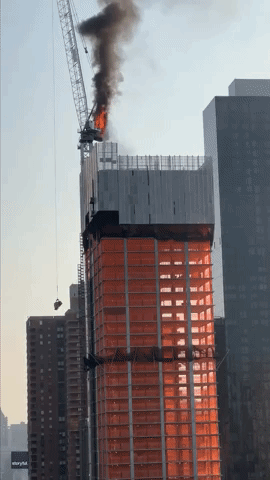 Sirens Sound in New York City as Crane Collapses