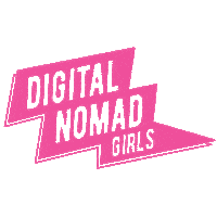 digitalnomadgirls travel wfh coworking working from home Sticker