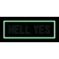 neon yes Sticker
