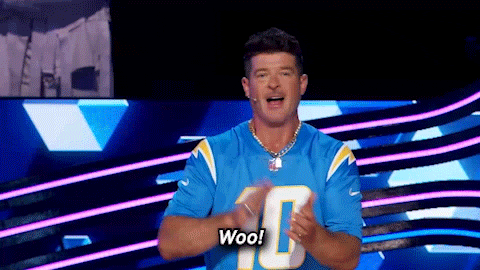 Excited Robin Thicke GIF by The Masked Singer