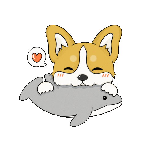 nubbynotes giphyupload love heart dog Sticker