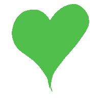 transgreaser love heart green beating Sticker